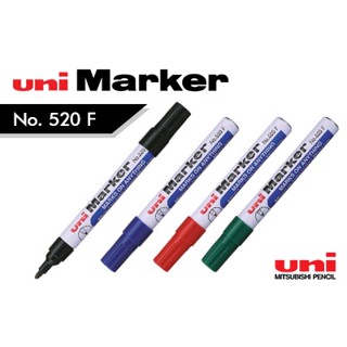 New! Uni permanent marker NO. 320F / 520F I ปากกามาร์คเกอร์อเนกประสงค์