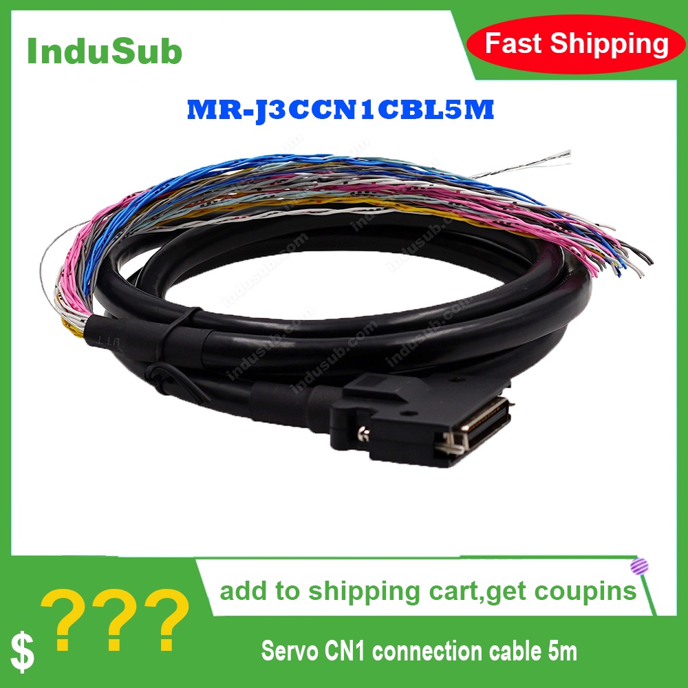 MR-J3CCN1CBL5M Servo CN1 สายเชื่อมต่อ 5 ม. 50 พินเหมาะสําหรับ J3 J4 JE-A เซอร์โว