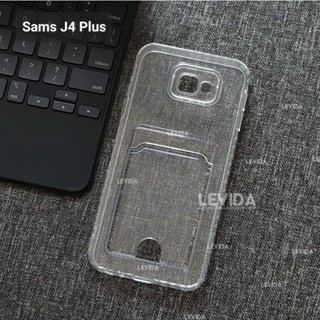 เคส Samsung J4 Plus Samsung J6 Plus Samsung J7 Prime Card Case Clear Card Slot เคส Samsung J4 Plus J6 Plus J7 Prime