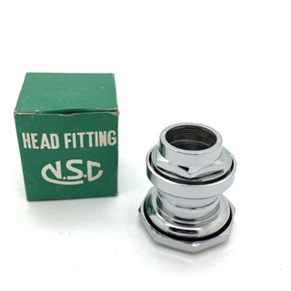 ถ้วยคอ จักรยาน NSC Head Fitting ขนาด 1 นิ้วเกลียว สีเงิน