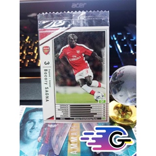 การ์ดนักฟุตบอล 2008-09 Panini WCCF Intercontinental Clubs bacary sagna (การ์ดเก่ามือ 1)