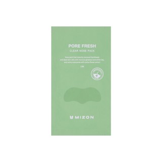 Mizon pore Fresh Clear Nose Pack 10 แผ่น/กําจัดสิวหัวดํา ดูแลรูขุมขน