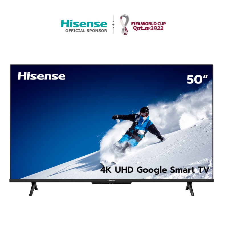 Hisense TV 50E7H ทีวี 50 นิ้ว 4K UHD Google TV/DVB-T2 / USB2.0 / HDMI /AV / ปี 2022  Clearance