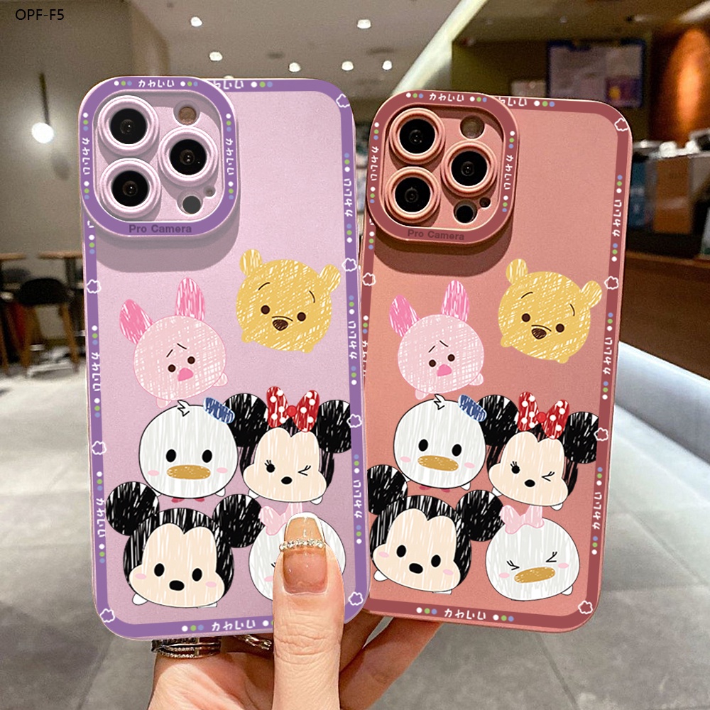 OPPO F5 F7 F9 F11 Youth Pro เคสออปโป้ สำหรับ Case Cartoon lovers Mouse เคสโทรศัพท์ Soft Back Cover
