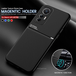 Matte Leather Case For Xiaomi Mi 12 T pro 12T Pro 12TPro 12X 12 lite 12S Pro Ultra 12pro 12SUltra 12lite Redmi K50 Ultra K50Ultra Mi12Tpro 5G Phone Case Camera Lens Full Protection Magnetic Holder Silicone Shockproof Casing Back Cover