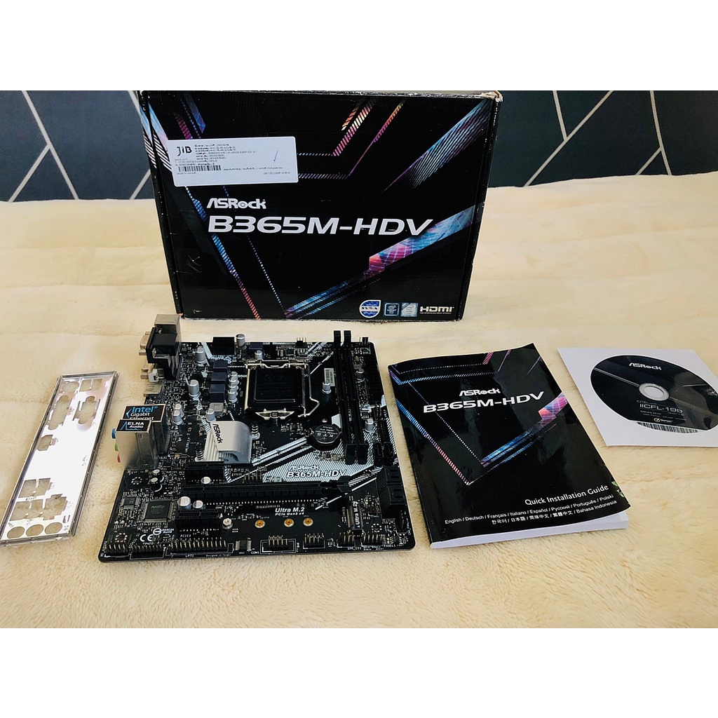 Asrock B365M-HDV Socket 1151v2 ขนาด ITX