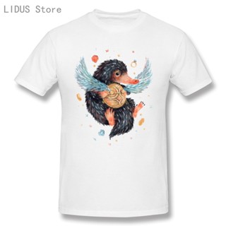 เสื้อยืดเข้ารูป มหัศจรรย์ Beasts เสื้อเชิ้ต Niffler แขนสั้นเสื้อยืดลําลองผู้ชายแฟชั่น O-Neck เสื้อยืดผ้าฝ้าย 100% เสื้อย