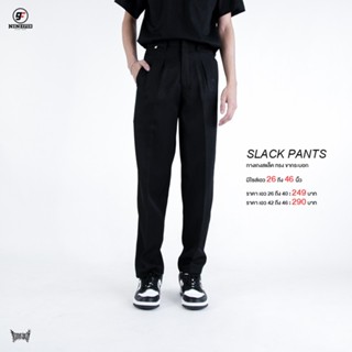 9FEB กางเกงSlack pant Straight ทรงกระบอก