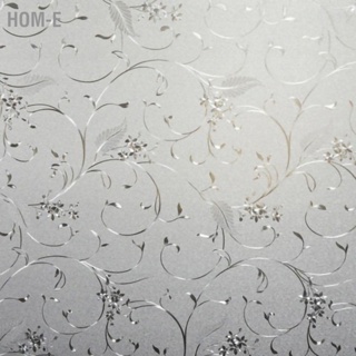 Hom-E Static Electricity Adhesive Free Window Clings Frosted Shading Sunscreen Film for Bathroom Bedroom Living Room