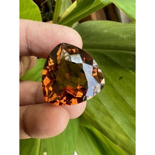 Lab Citrine Trillion 26x26- 50cts.