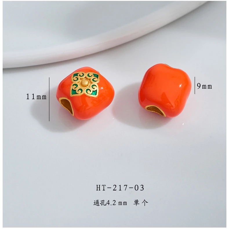สร้อยข้อมือ ประดับลูกปัด รูปเป็ดแมนดาริน สไตล์โบราณ diy สีทอง thumbnail 10