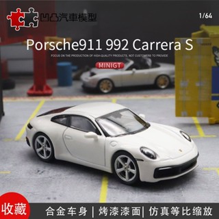 [โมเดลรถยนต์] โมเดลรถยนต์จําลอง Porsche 911 Carrera S (992) MINIGT 1: 64 ของเล่นสําหรับเด็ก