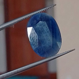 #8.35ct. #ไพลินดิบเจียรไน #ไพลินดิบมาดากัสการ์ #Natural Unheated Blue Sapphire #11×17×5มิล