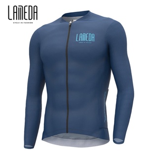 Lameda Pro เสื้อกีฬาแขนยาว แบบแห้งเร็ว สําหรับผู้ชาย เหมาะกับการขี่จักรยานเสือภูเขา