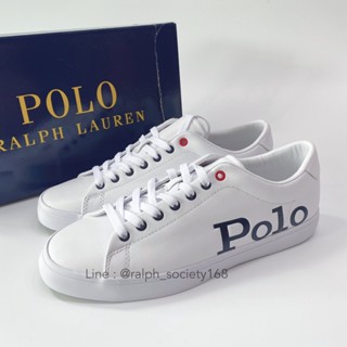 Ralph Lauren Longwood Logo Leather Sneaker