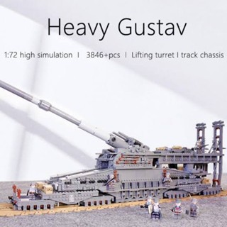 **สินค้ามีในไทยพร้อมส่ง**KAZI KY100052 Schwerer Gustav (Heavy Gustav) 80cm H[E] Railway Gun " Dora "