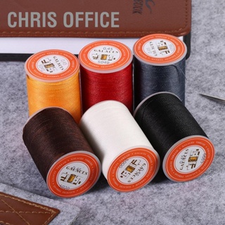 Chris Office ด้ายโพลีเอสเตอร์ 0.45 มม. 6 สี 160 ม. ต่อม้วน สําหรับเย็บผ้า งานฝีมือ Diy