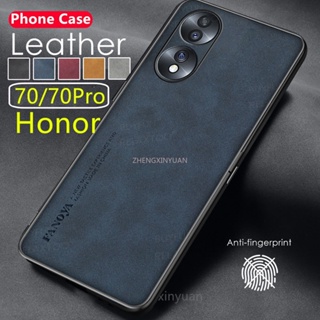 เคสโทรศัพท์มือถือหนังแกะ ซิลิโคน กันกระแทก กันรอยกล้อง สําหรับ Honor 70 Pro Honor Magic 4 Pro 4Pro Play 30Plus