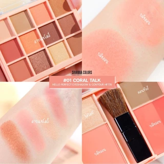 สิวันนา พาเลทแต่งหน้า อายแชโดว์ บลัชออน HF178 Sivanna Colors Hello Perfect Eyeshadow Contour
