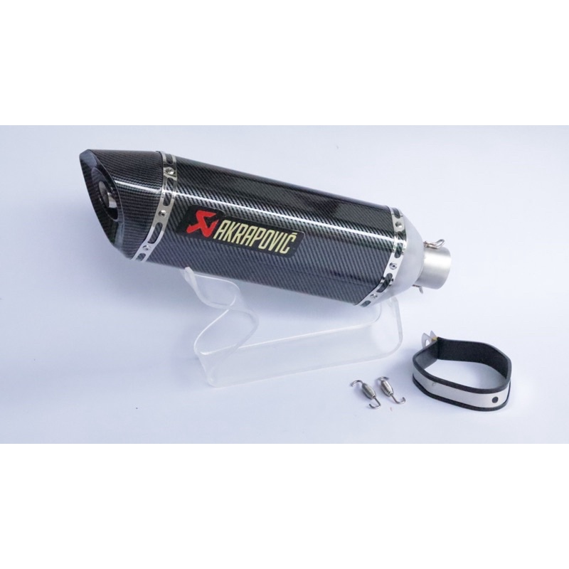 ‼️⚡️ปลายท่อแต่ง Akrapovic 18 นิ้วใบใหญ่ งานเกรดฟิล์มแคฟล่าทั้งใบ มีทั้ง 2 นิ้ว และ 2.5 นิ้ว
