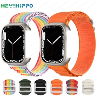 สายนาฬิกาข้อมือไนล่อน สําหรับ iwatch ultra 8 7 41 มม. 45 มม. 49 มม. iwatch series SE 6 5 4 3 40 มม. 44 มม. 38 มม. 42 มม.