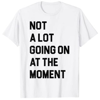 เสื้อยืด พิมพ์ลาย Going On at The Moment Funny Lazy Bored Sarcastic สําหรับผู้ชายS-5XL