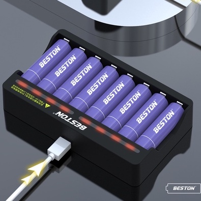ถ่านชาร์จ BESTON AA 1.5v Li-ion 1850mAh เครื่องชาร์จ BST-M7011 Beston 1.5v Li-ion Battery