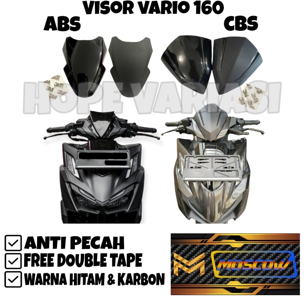 VISOR VARIO 160 CBS WINSIL VARIO 160 ABS รุ่นเหมือนต้นฉบับ HONDA ใหม่ WINDSHIELD VARIO 160 VISOR VAR