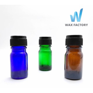 ขวดแก้ว อโรม่า ขนาด 5 ml. พร้อมจุก + ฝา