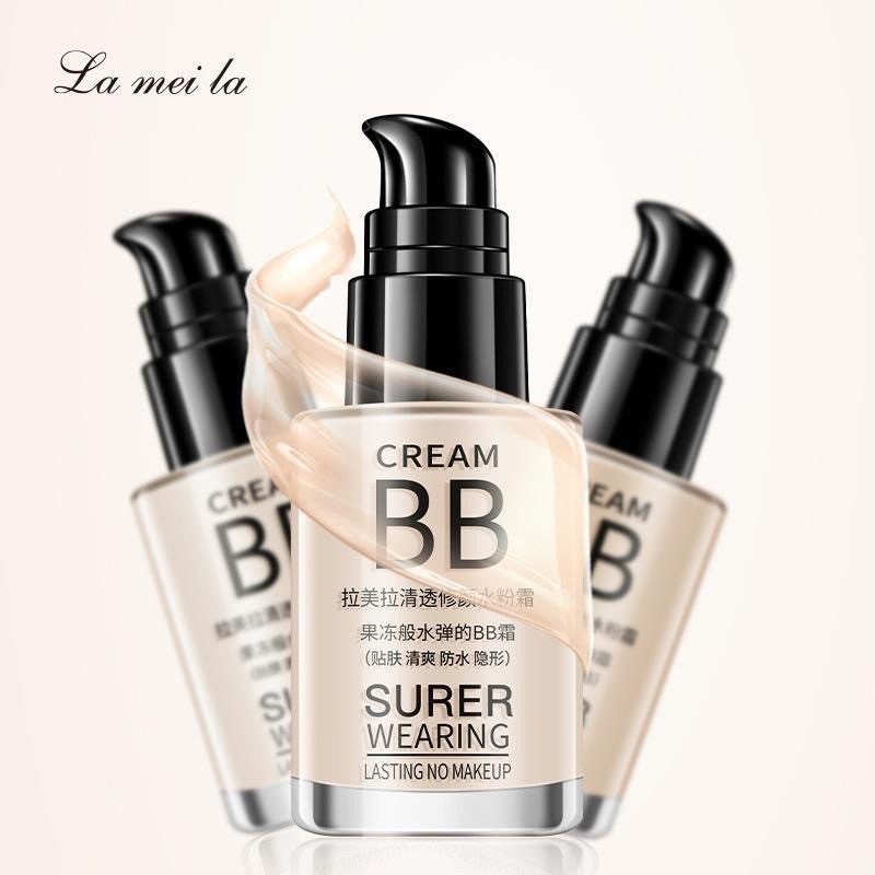 LAMEILA บีบีครีมรองพื้นกันน้ำสุดพลังง ปริมาณ30ML กันแดดกันน้ำกันเหงื่อ ปกปิดดีเยี่ยม