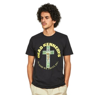 เสื้อผ้าผชเสื้อยืด พิมพ์ลาย Dead Kennedys In God We Trust สําหรับผู้ชายS-5XL