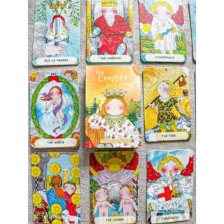 Chubby Tarot Mini ไพ่ยิปซีแท้ขนาดมินิไพ่ยิปซี ไพ่ทาโร่ต์ ไพ่ออราเคิล Tarot Oracle Cards