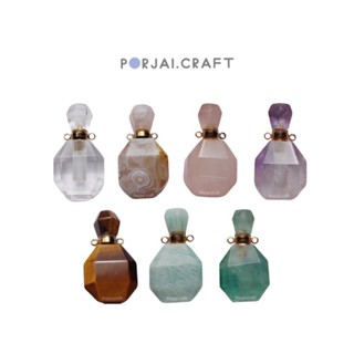 Crystal perfume bottle pendants จี้ขวดใส่น้ำหอมหินคริสตัล