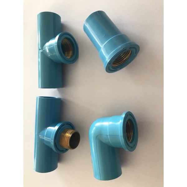 ข้อต่อพีวีซี4หุนเกลียวทองเหลืองZ.B