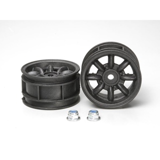 [ชุดแต่งรถบังคับ] TAMIYA 53341 OP.341 M-Chassis 8-Spoke Wheels 2pcs. Carbon Reinforced ชุดแต่งทามิย่าแท้ rc