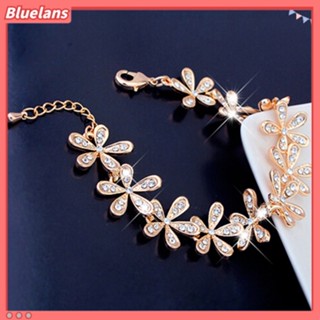 สร้อยข้อมือสตรีวินเทจโบฮีเมียนสโนว์เฟลอัลลอย Rhinestone