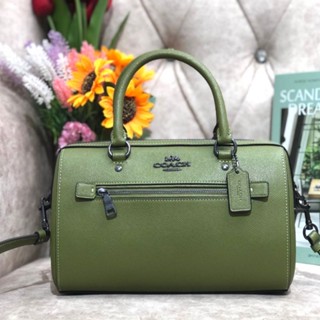 กระเป๋าสะพายทรงหมอน สีเขียว NEW COACH ROWAN SATCHEL