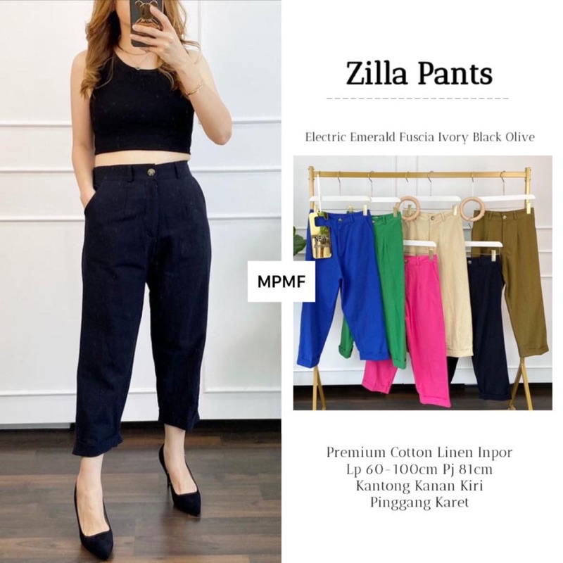 Zilla Pants สีดํา***