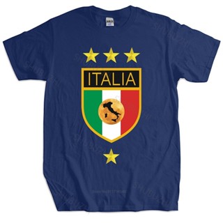 เสื้อยืดผ้าฝ้ายพิมพ์ลายแฟชั่น ใหม่ เสื้อยืด ผ้าฝ้าย พิมพ์ลายฟุตบอล Make A T Shirts Italy Socceror Jersey แฟชั่นสไตล์อิตา