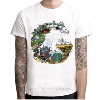 เสื้อยืด oversize Japon animesi Totoro gömlek erkek stüdyosu Ghibli Miyazaki Hayao Anime ruhu uzakta T gömlek erkek kadı