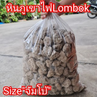 หินภูเขาไฟLombok ไซส์จัมโบ้3-5cm.📌ถุง5กิโลกรัม