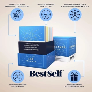 Best Self Decks – Icebreaker Deck, Deeper Talk, Intimacy or WorstSelf 150 Prompts Card Game
