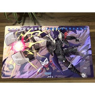 แผ่นรองเมาส์ กันลื่น ลายการ์ตูนอนิเมะ Digimon Playmat Beelzemon DTCG CCG สําหรับเล่นเกม