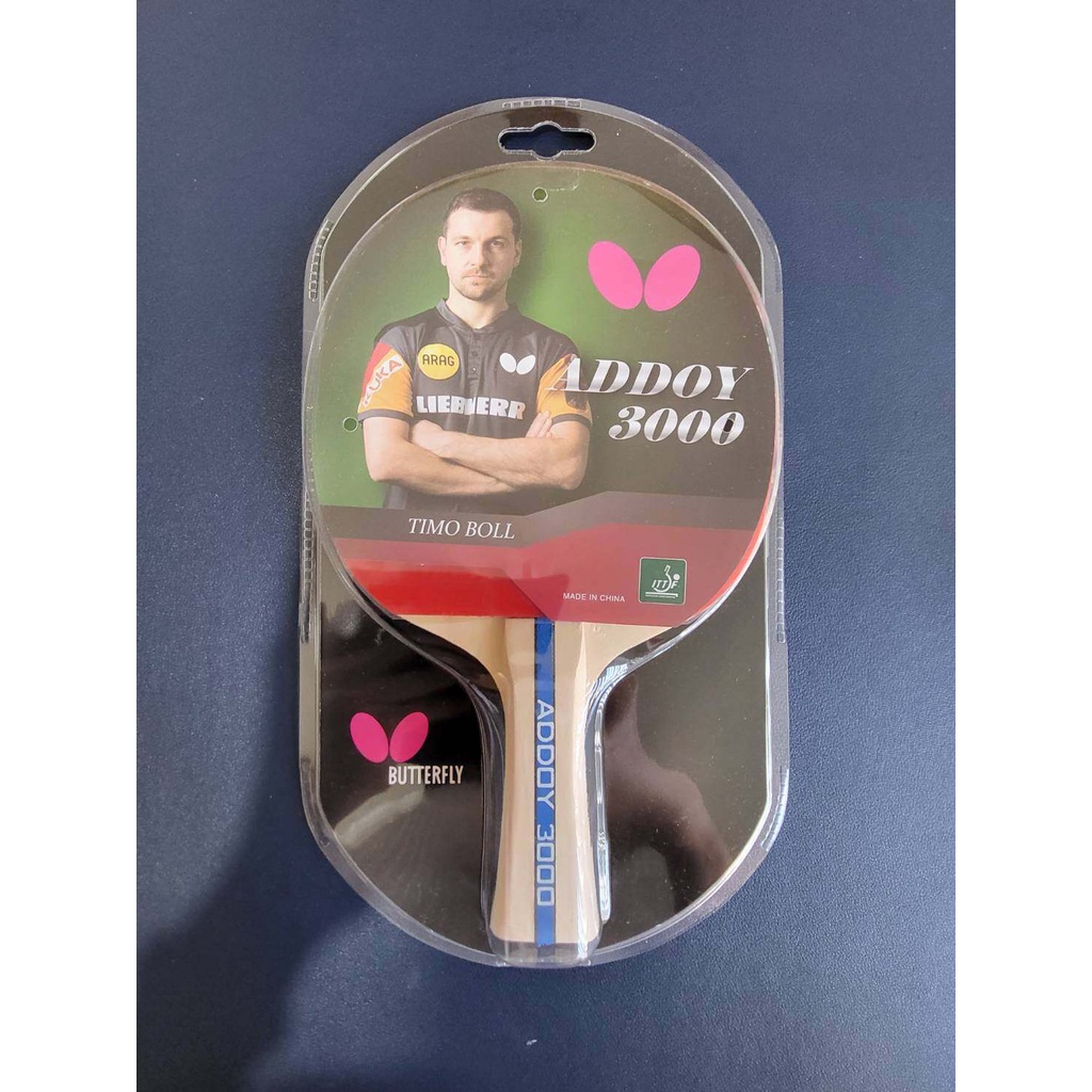 **ของแท้100%*** ไม้ปิงปอง BUTTERFLY ADDOY 3000 **แพค1ข้าง** 371050    371049