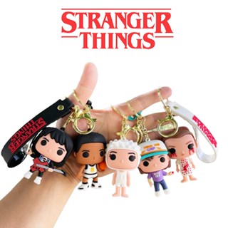 Stranger Things Keychain Toy Cartoon Bag Pendant Keyring Doll Kids Gift Decorate Lucas Sinclair Eleven Dustin  Eddie Keyring