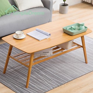 โต๊ะกลาง ไม้ไผ่ธรรมชาติ โต๊ะกลางโซฟา 2ชั้น side table รับน้ำหนักได้เยอะ Simpledream6