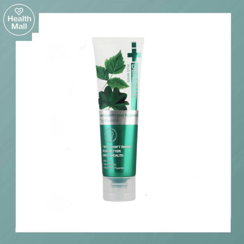 Dentiste Anticavity Max Fluoride Toothpaste 100 g ยาสีฟัน สูตรแปรงแห้ง ฟลูออไรด์1500PPM ป้องกันฟันผุ