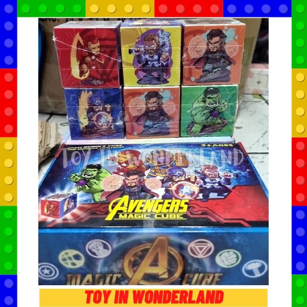 รูบิคMagicCube อเวนเจอร 6ลูก3x3 Q10 รูบิก รูบิด รูบิท ลูบิค ลูบิก ลูบิด ลูบิท ลูกบิค ลูกบิก ลูกบิท ห