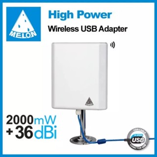 USB Wifi Outdoor indoor 36dBi 2000Mw ตัวรับ Wifi แรงๆ ระยะไกลๆ สัญญาณแรง Melon N4000