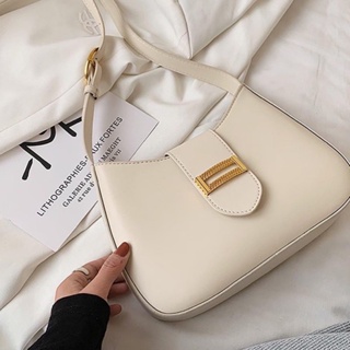 Labell baggie 👜 สีขาว กระเป๋าสะพายข้าง กระเป๋าถือ กระเป๋าผุ้หญิง กระเป๋าตัง กระเป๋า shoulder bag